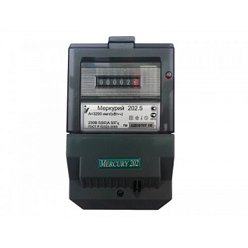 Счетчик Меркурий 202.5 1ф 5-60А 220В на щит ОУ