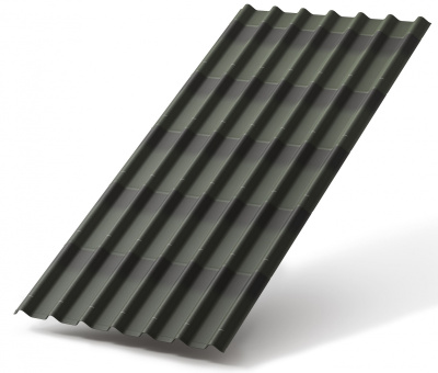 Ондулин Черепица зелёная (1,95х0,95м=1,85м2)