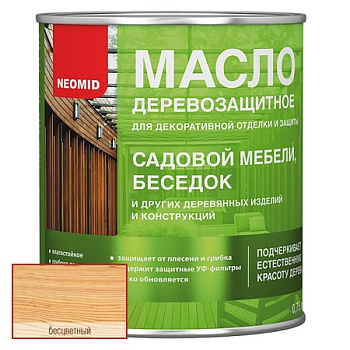 !!Неомид Масло деревозащитное для мебели и интерьеров (0,75 мл) #ВД