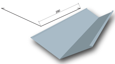 Ендова RAL 3005 красное вино (длина кратно 2м)