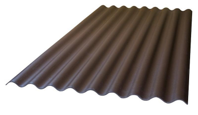 Шифер Волнистый 7-ми волновой (Коричневый ) 0,98м х 1,75м вес 24,75