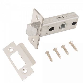 Защелка АЛЛЮР АРТ L45-8 CP хром торц планка 25мм б/ручек Защелка АЛЛЮР АРТ L45-8 CP хром торц планка 25мм б/ручек