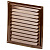 Решетка вентиляционная вытяжная стальная 150х150 коричневая