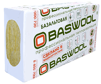 BASWOOL ВЕНТ ФАСАД 80 (НГ) 600*1200*100 3 плиты (2,16м2 = 0,216м3)