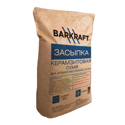BARKRAFT Гравий керамзитовый (сухая засыпка) фр. 0:5 мм (50л) BARKRAFT Гравий керамзитовый (сухая засыпка) фр. 0:5 мм (50л)