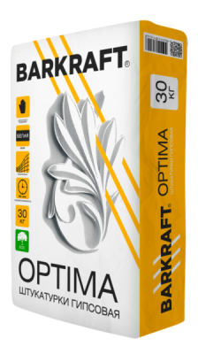 BARKRAFT Штукатурка "PH OPTIMA" гипсовая белая (30кг) 45шт./пал. BARKRAFT Штукатурка "PH OPTIMA" гипсовая белая (30кг) 45шт./пал.