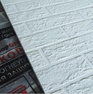 Плита огнеупорная армир.влагостойкая Кирпич белый (1200*600*10)