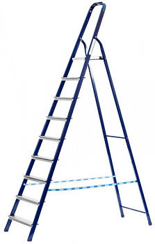 Стремянка стальная10 ступеней (2,09м) 63-0-110