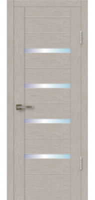 Дверь СИТИЛАЙН 003 (80см) Лиственница беленая (матовое стекло сатинат)